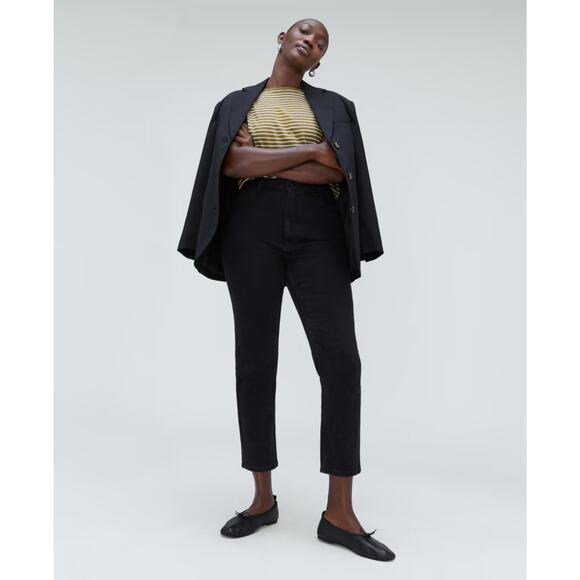 NWT Everlane The Original Curvy Cheeky Jean Organic Cotton Black Size 27 - Picture 1 of 8